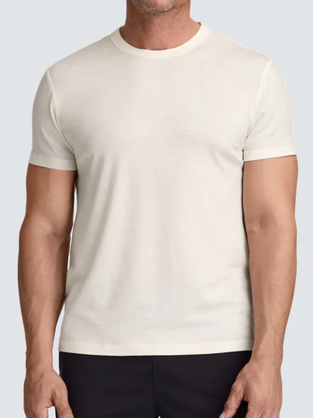 Unbound Merino - Men's Merino Crew Neck T‑Shirt. Size XL. White.